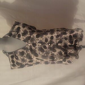 Made For Impulse Woman's Floral Sleeveless Button-Up Blouse, Size: M